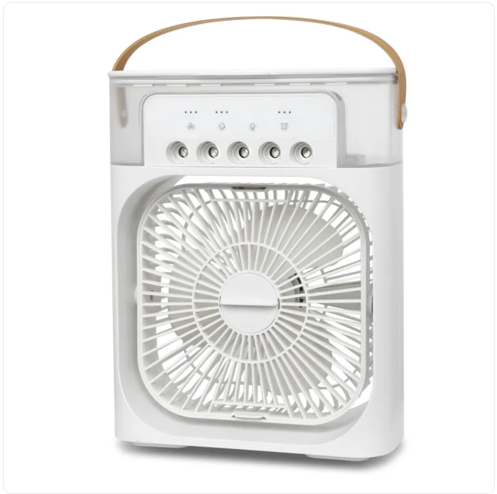 Mini Aire Portátil 3 en 1 – Enfría, Humidifica y Refresca al Instante