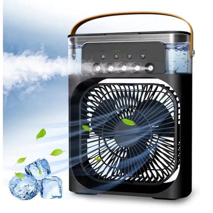 Mini Aire Portátil 3 en 1 – Enfría, Humidifica y Refresca al Instante